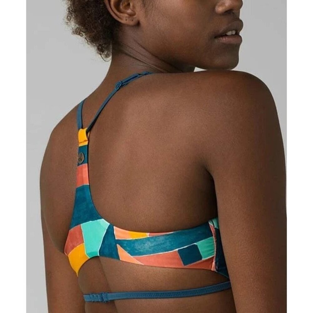 Prana Swimwear Womens XS Atlantic Seaglass Ulana Racerback Top NWT - Picture 3 of 3